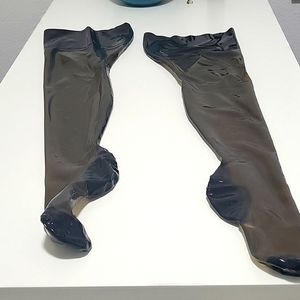 Latex back seam stockings